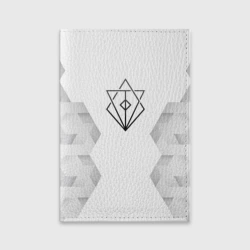 Обложка для паспорта матовая кожа In Flames white poly