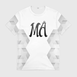 Мужская футболка 3D Maneskin white poly