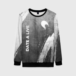 Женский свитшот 3D Date A Live - grey gradient вертикально