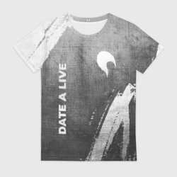 Женская футболка 3D Date A Live - grey gradient вертикально