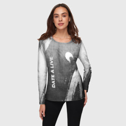 Женский лонгслив 3D Date A Live - grey gradient вертикально - фото 2
