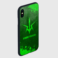 Чехол для iPhone XS Max матовый Code Geass - green gradient - фото 2