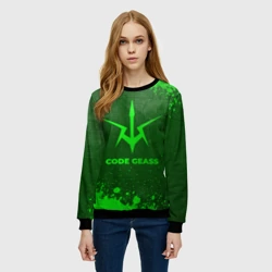 Женский свитшот 3D Code Geass - green gradient - фото 2