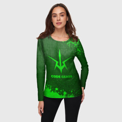 Женский лонгслив 3D Code Geass - green gradient - фото 2