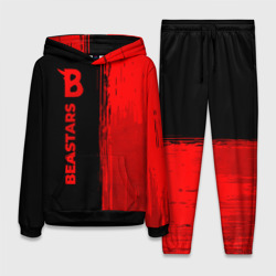 Женский костюм с толстовкой 3D Beastars - red gradient по-вертикали