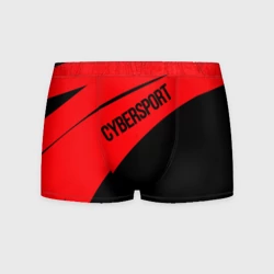Мужские трусы 3D Cybersport красно-чёрный