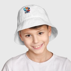 Детская панама хлопок Лисёнок - заядлый игроман - фото 2