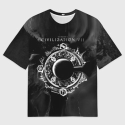Женская футболка oversize 3D Civilization VII