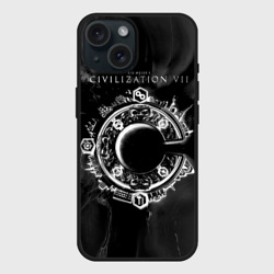 Чехол силиконовый для Apple iPhone 15 матовый Civilization VII           