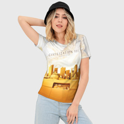 Женская футболка 3D Slim Civilization VII - фото 2