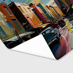 Бумага для упаковки 3D Улица в стиле экспрессионизм - фото 2
