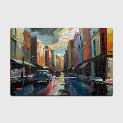 Головоломка Пазл магнитный 126 элементов Улица в стиле экспрессионизм