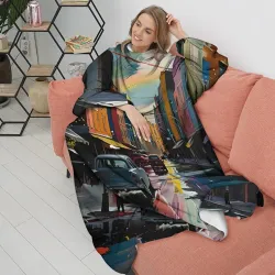 Плед с рукавами Улица в стиле экспрессионизм - фото 2