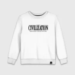 Детский свитшот хлопок Civilization - game