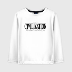 Детский лонгслив хлопок Civilization - game
