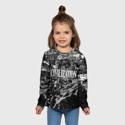 Детский лонгслив 3D Civilization - global strategy            - фото 2