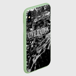 Чехол для iPhone XS Max матовый Civilization - global strategy            - фото 2