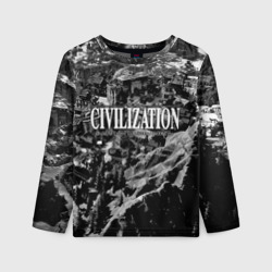 Детский лонгслив 3D Civilization - global strategy           