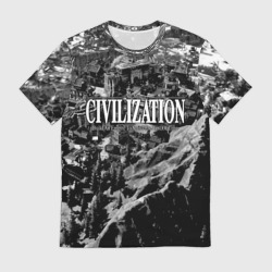 Мужская футболка 3D Civilization - global strategy           