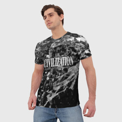 Мужская футболка 3D Civilization - global strategy            - фото 2
