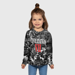 Детский лонгслив 3D Civilization VII            - фото 2