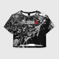 Женская футболка Crop-top 3D Civilization VII