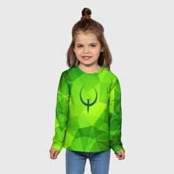 Детский лонгслив 3D Quake green poly - фото 2