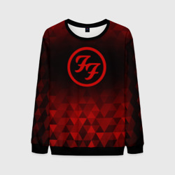 Мужской свитшот 3D Foo Fighters red poly
