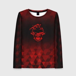 Женский лонгслив 3D Goblin Slayer red poly