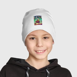 Детская шапка демисезонная Рик и Морти на планете насекомых - нейроарт фантазия - фото 2