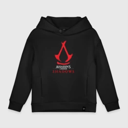 Детское худи Oversize хлопок Assassins Creed Shadows - badge 