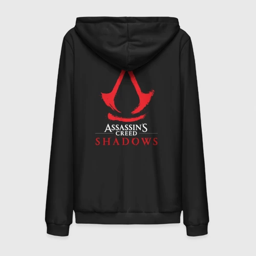 Мужская толстовка на молнии хлопок Assassins Creed Shadows - badge 