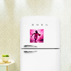 Магнитный плакат 3Х3 Джеймс Харден в розовом - фото 2