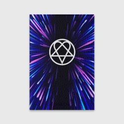 Обложка для паспорта матовая кожа HIM neon energy