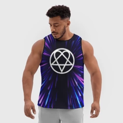 Мужская спортивная майка 3D HIM neon energy - фото 2