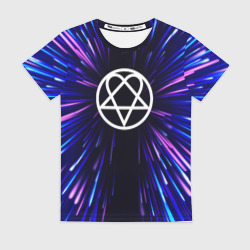 Женская футболка 3D HIM neon energy