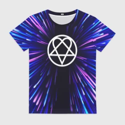 Женская футболка 3D HIM neon energy