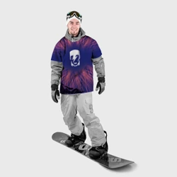 Накидка на куртку 3D David Bowie red energy - фото 2