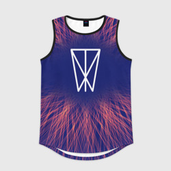 Мужская спортивная майка 3D Within Temptation red energy