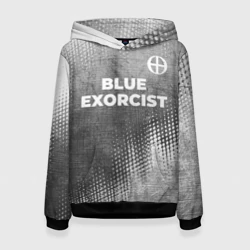 Женская толстовка 3D Blue Exorcist - grey gradient посередине