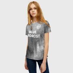 Женская футболка 3D Blue Exorcist - grey gradient посередине - фото 2