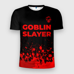 Мужская футболка 3D Slim Goblin Slayer - red gradient посередине