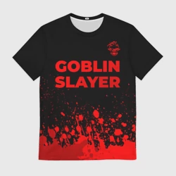 Мужская футболка 3D Goblin Slayer - red gradient посередине