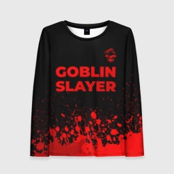 Женский лонгслив 3D Goblin Slayer - red gradient посередине