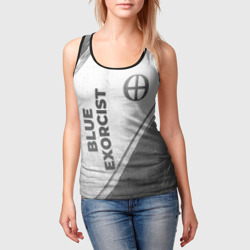 Женская майка 3D Blue Exorcist - white gradient вертикально - фото 2