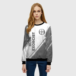 Женский свитшот 3D Blue Exorcist - white gradient вертикально - фото 2