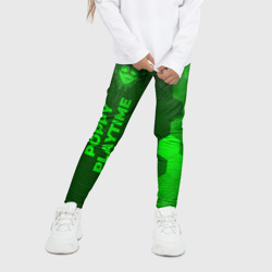 Детские леггинсы 3D Poppy Playtime - green gradient по-вертикали - фото 2