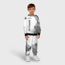 Детский костюм с толстовкой 3D Hitman - white gradient по-вертикали - фото 2