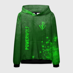 Мужская толстовка 3D Powerwolf - green gradient вертикально