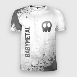 Мужская футболка 3D Slim Babymetal - white gradient вертикально